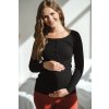 Tehotenské tričko na dojčenie Tummy Black