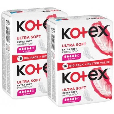 Kotex Ultra Soft Super 2 x 16 ks