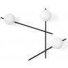 Miloox Mikado nástenná lampa 3x28 W biela-čierna 1744.176
