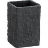 Wenko Pohár na zubné kefky Villata polyrezín 7,5 x 11 x 7,5 cm antracitový