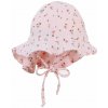 STERNTALER Klobúk mušelínový s volánikom na zaväzovanie pink dievča-39 cm-3-4 m