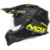 Prilba na motorku NOX N312 DRONE žlto-čierna matná Veľkosť: S