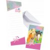 Pozvánky s obálkami Kone Pony Narodeniny 8ks
