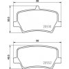 Sada brzdových platničiek kotúčovej brzdy BREMBO P 86 032