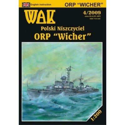 Papierový model torpédoborec ​​ORP "Wicher" II