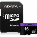 ADATA microSDHC 16GB class 10 + adapter AUSDH16GUICL10-RA1