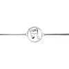 Šnúrkový minimalistický Glosery náramok s notou, chirurgická oceľ, šnúrka 0,8mm Obvod zápästia: S 16-17 cm, Šnúrka: čierna