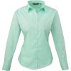 Premier Košile PR 300, popelínová, dlouhý rukáv, dámská COT3903000222b-aqua XS Aqua