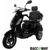 Elektrický trojkolesový vozík RACCEWAY® VIA-MS09 1000W 20Ah, čierny lesklý