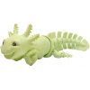 Axolotl s veľkým úsmevom 25cm - Vyber si svoju farbu - Zelená mätová matná
