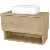 Dreja Umývadlová skrinka INVENCE SZZO 80 (umývadlo Joy 3) - D25 Teak / D25 Teak
