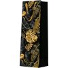 Darčeková taška na fľašu - Premium Gold Leaves