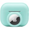 AppleKing 2v1 silikónový ochranný obal pre AirPods Pro 2 (2022) / AirTag - tyrkysový - možnosť vrátiť tovar ZADARMO do 30tich dní