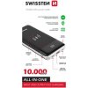 Powerbank Swissten WIRELESS ALL-IN-ONE 10000 mAh, Čierna