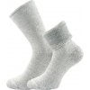 BOMA POLARIS / Veľmi silné ponožky s jemným zverom lemu - biela 35-38