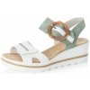 Dámske sandále RIEKER 67476-81 biela S5 40