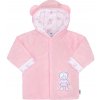 NEW BABY Zimní kabátek Nice Bear růžový Bavlna/Polyester/Antialergické vlákno 80 (9-12m)