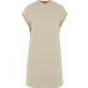 NEW MORNING STUDIOS NM 026 / Dámske tričkoové šaty so stojačikom - sand 5XL