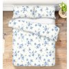 Áčko AC 8581300104541 8581300104541 - Posteľná súprava 1+1 P.S.Cotton - obliečky 1x paplon 200x140 + 1x vankúš 70x90cm, Maria blue