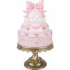 Clayre & Eef Luxusná dekoratívna torta v ružovo zlatom prevedení Ø 19*33 cm