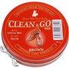 Clean & Go Wax Krém na obuv z lesklej kože s voskom hnedý 40g