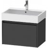Duravit Ketho.2 - Umývadlová skrinka, 44x68x46 cm, 1 zásuvka, grafit mat K25076049490000