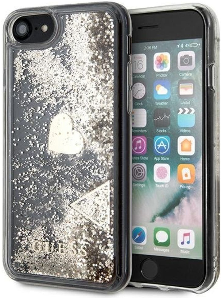 Púzdro Guess Apple iPhone 7/8/SE 2020/SE 2022 Liquid Glitter zlaté