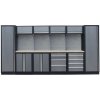 Kvalitný PROFI dielenský nábytok 3920 x 495 x 2000 mm - TGS1300AA4 Grey