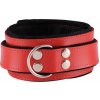 Dominate Me Leather Collar D34 Red-Black