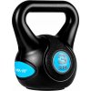 MOVIT Činka Kettlebell - 3 kg, čierna / svetlo modrá