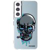 Picasee silikónový prehľadný obal pre Samsung Galaxy S22 5G - EARTH - Lebka 3.0