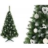 mamido Umelý vianočný stromček borovice so snehom 220 cm