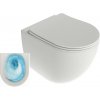RAVAK CHROME AQUASPIN 50,1cm WC závesné, vírové splachovanie, sedátko SoftClose, keramika, biela, X03121