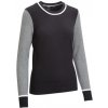Dámsky golfový sveter Callaway Colour Block Crew Neck XL Čierna/Šedá