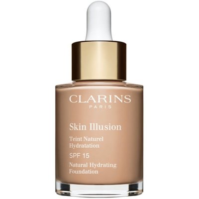 Clarins Skin Illusion Natural Hydrating Foundation rozjasňujúci hydratačný make-up SPF 15 odtieň 109C Wheat 30 ml