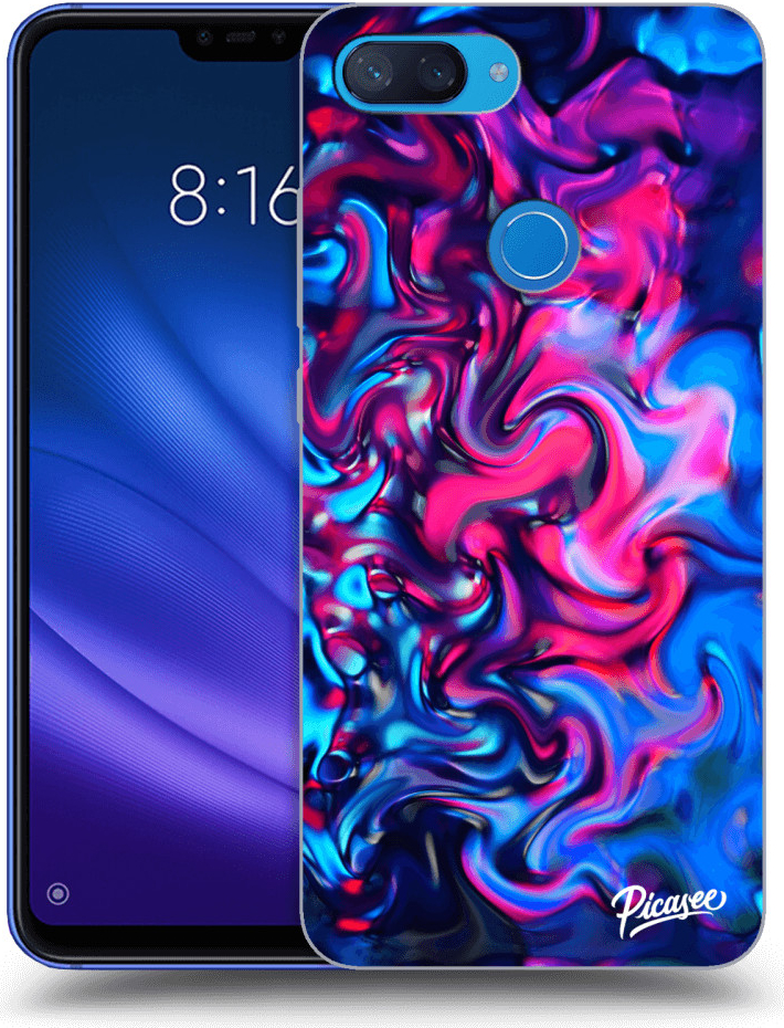 Púzdro Picasee silikónové Xiaomi Mi 8 Lite - Redlight čierne