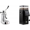 La Pavoni Stradivari Lusso + Rancilio STILE, black