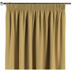 Dekoria Záves na riasiacej páske, matná žltá, Cotton Panama, 702-41