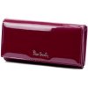 Pierre Cardin 07 SHINY 102 fialová dámska kožená peňaženka z koženého vlákna 18,5 x 10,5 cm