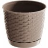 Prosperplast Kvetináč Ratolla Round 25 cm mocca