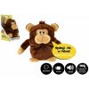 Teddies Opička Tonička opakujúca vety plyš 18cm na batérie so zvukom v krabici 12x20x10cm v sáčku