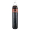BUSHIDO Profesionálna kožená boxerská taška DBX Sovereign 130/35 cm 30 kg