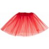 tylová suknička Tutu červená