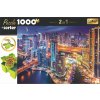 Puzzle s triedičom 2v1: Nočný Dubaj 1000 dielikov
