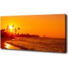 Foto obraz na plátne Západ slnka pláž 100x50 cm