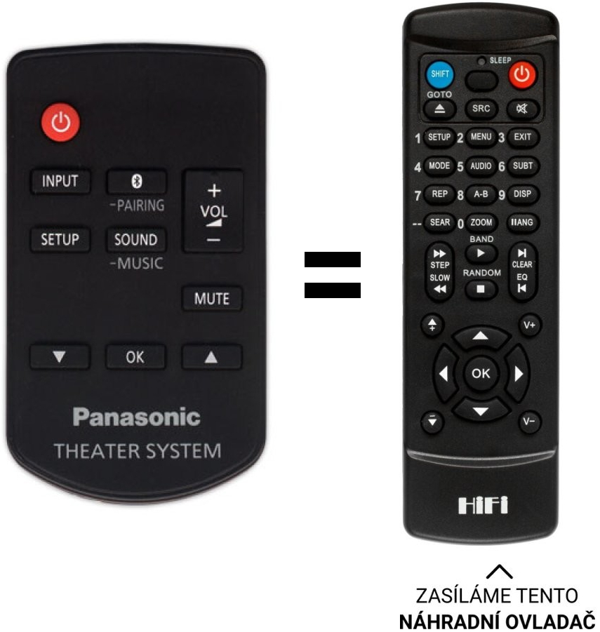 Diaľkový ovládač Predátor Panasonic N2QAYC000109