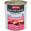 Animonda Gran Carno Sensitiv Adult Hovädzie so zemiakmi 800 g