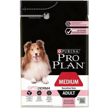 Purina Pro Plan Medium Adult Sensitive Skin losos 14 kg