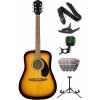 Fender FA-125 Dreadnought Acoustic WN Deluxe SET Sunburst Akustická gitara
