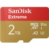 SanDisk micro SDXC karta 2TB Extreme (240 MB/s A2 UHS-I U3 V30) + adaptér